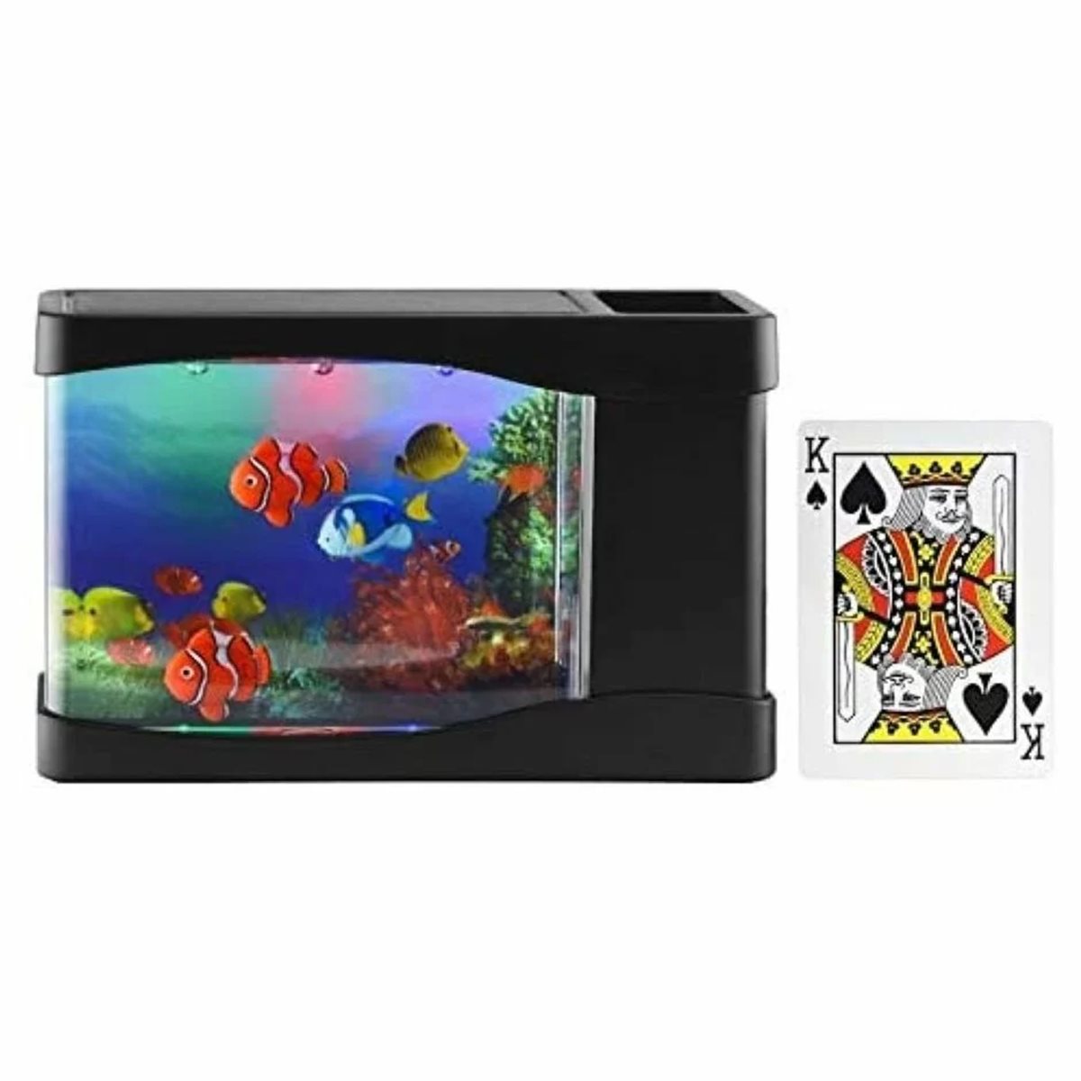 Lightahead Artificial Mini Aquarium Fish Tank Multi Color LE